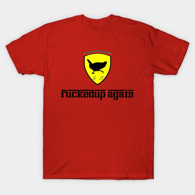 Scuderia Headless Chicken T-Shirt by 3Legs4Wheels